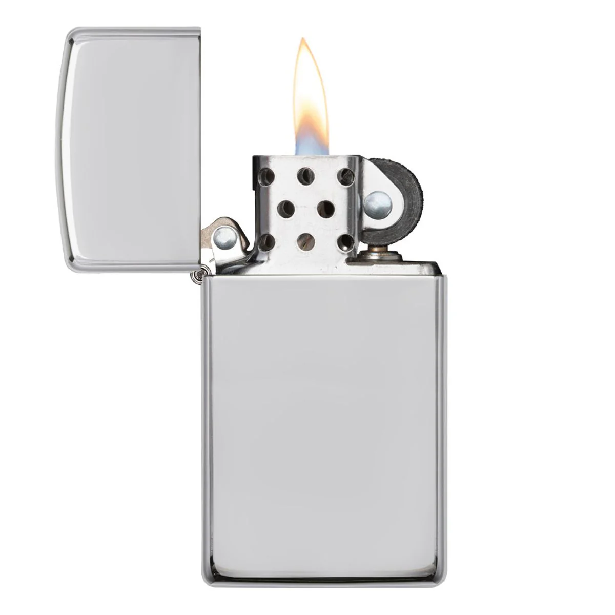 Zippo Lighter: Slim, Solid Sterling Silver - High Polish 1500 - Image 3