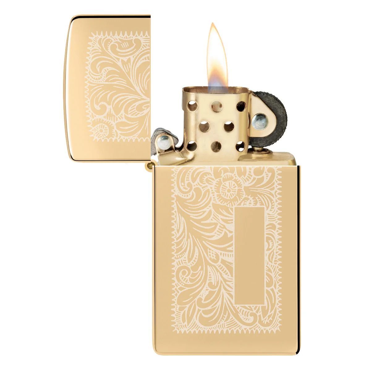Zippo Lighter: Slim Venetian - HP Brass 1652B - Image 5