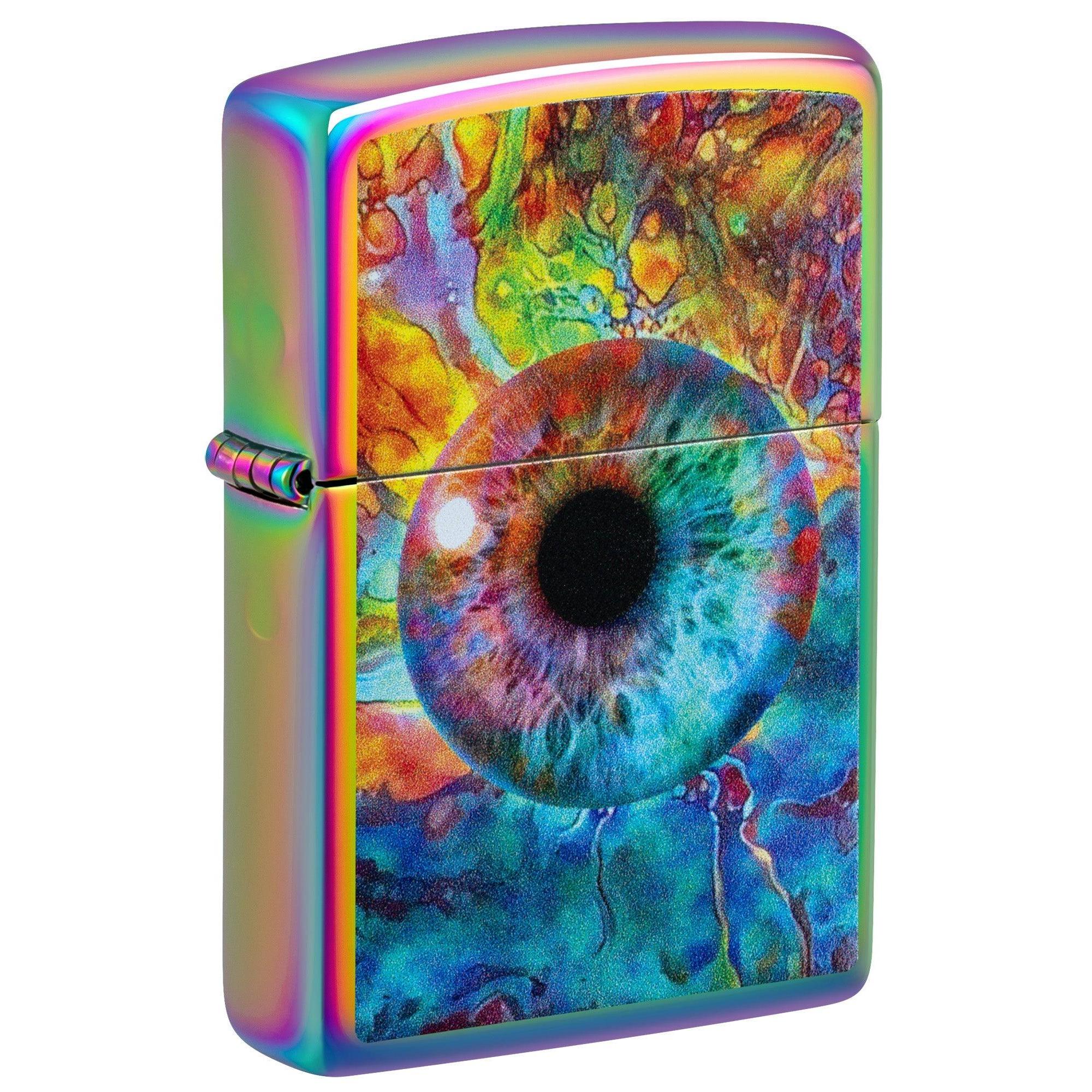 Zippo Lighter: Spacey Eye Design - Multi-Color 46431