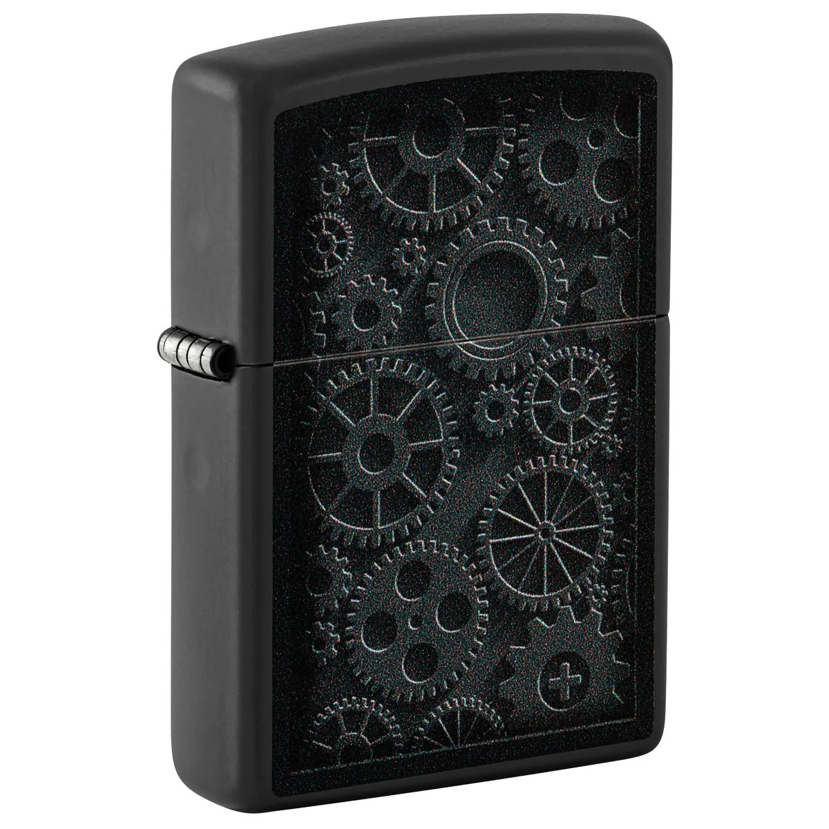 Zippo Lighter: Steampunk Gears - Black Matte 48999