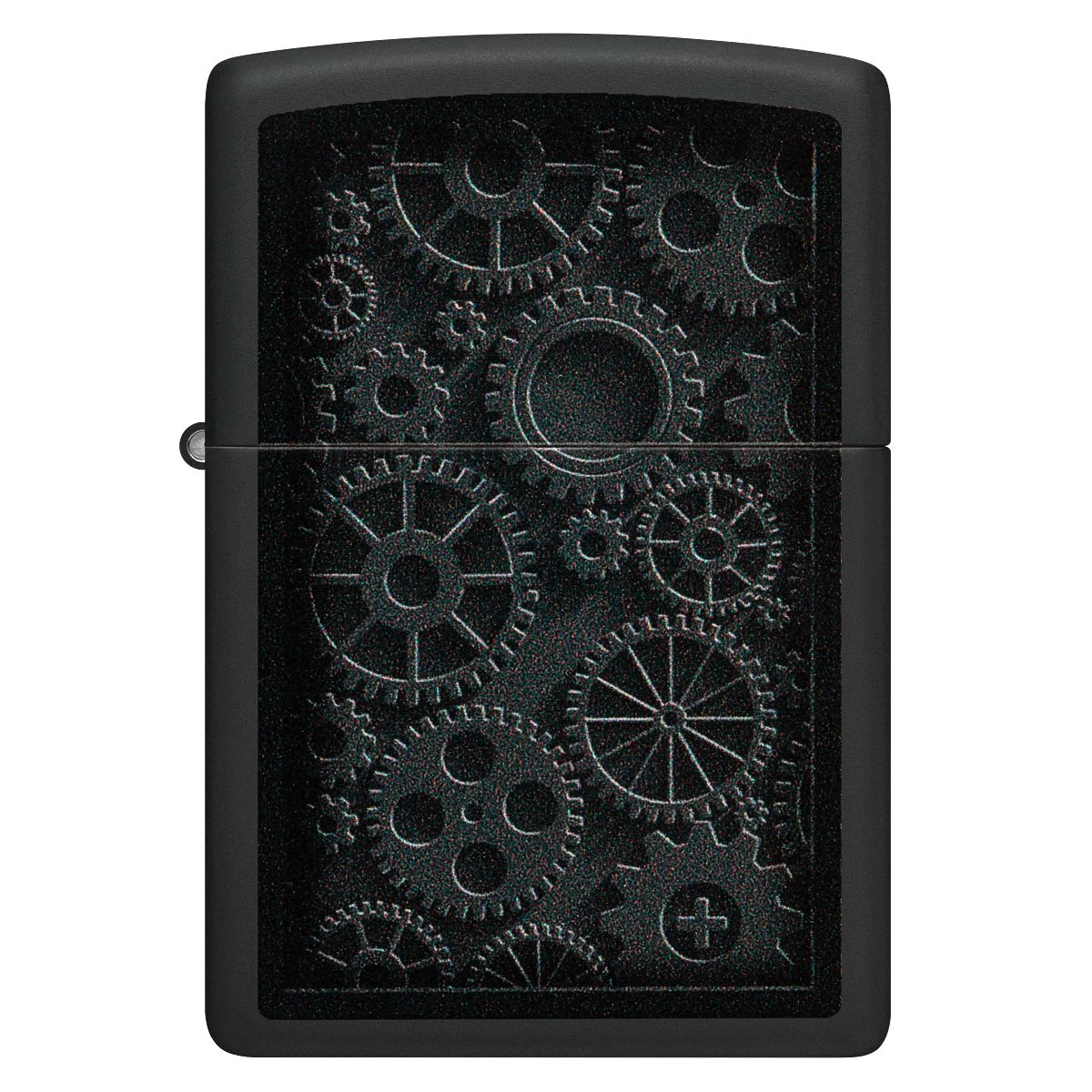 Zippo Lighter: Steampunk Gears - Black Matte 48999 - Image 2