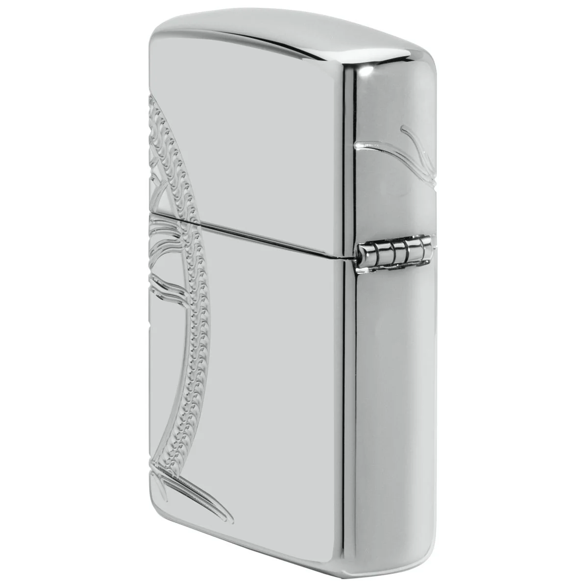 Zippo Lighter: Sterling Silver Tree of Life, MultiCut Armor - High Polish 49552 - Image 4