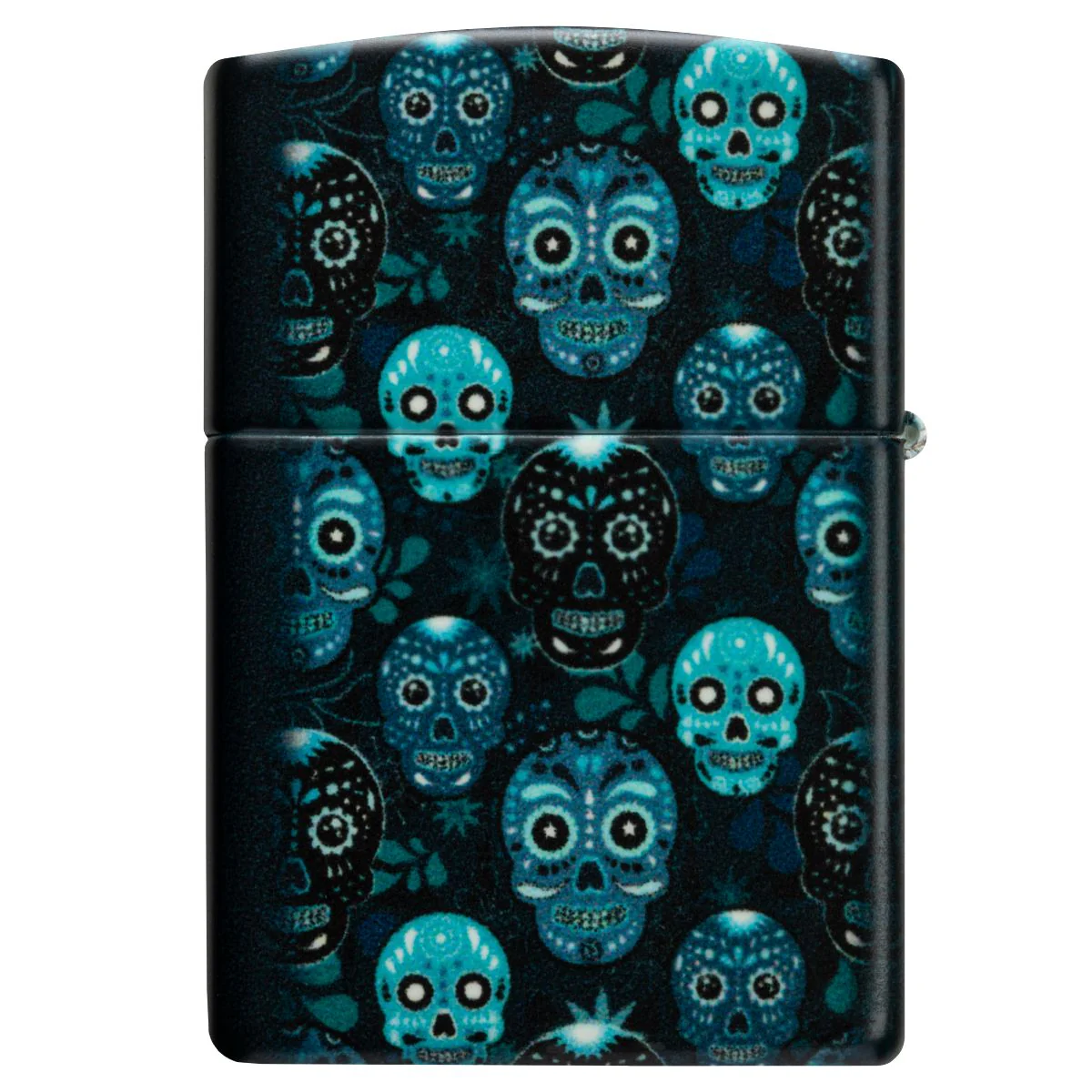Zippo Lighter: Sugar Skulls - Glow-in-the-Dark Green 46017 - Image 5