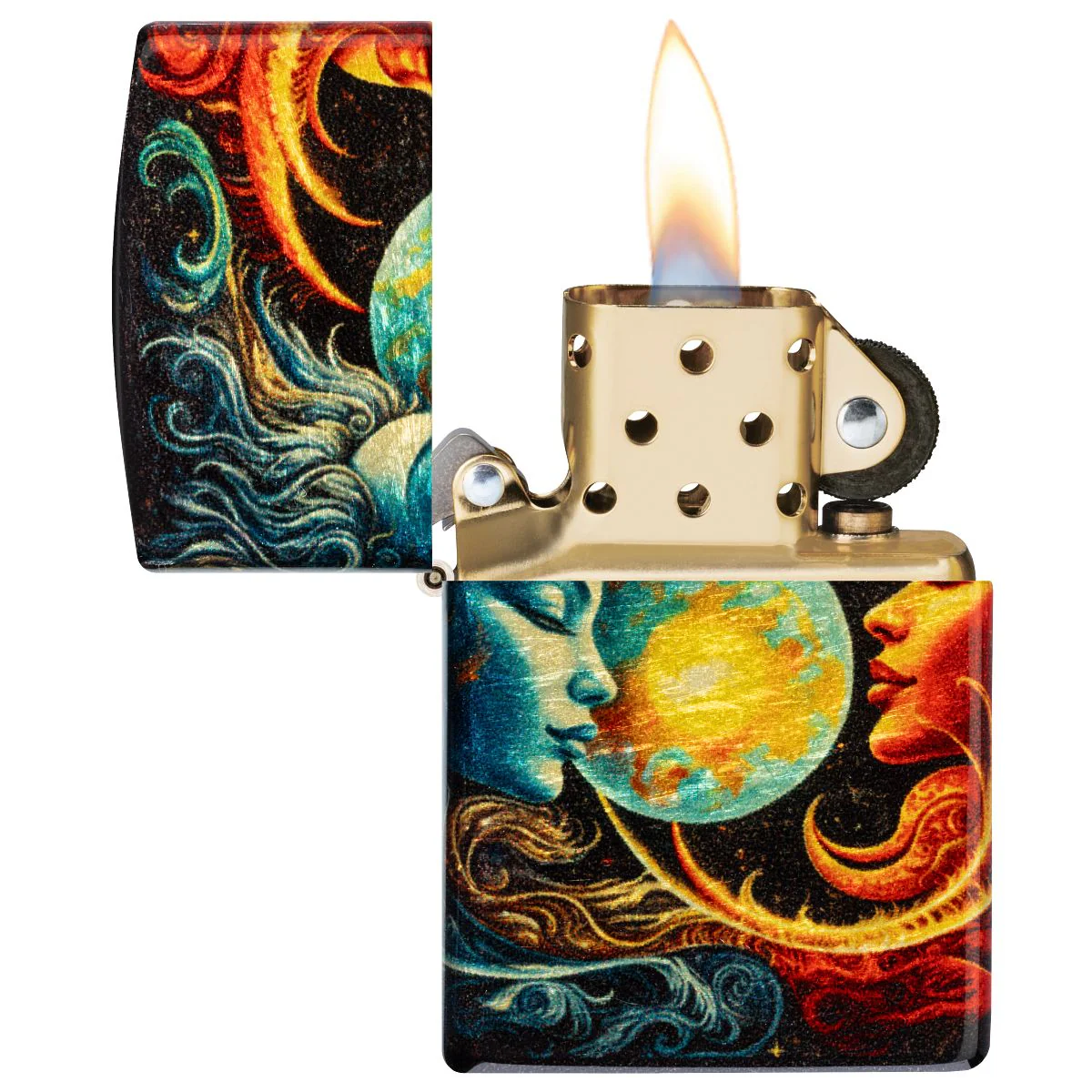 Zippo Lighter: Sun and Moon Design - 540 Fusion 46563 - Image 7