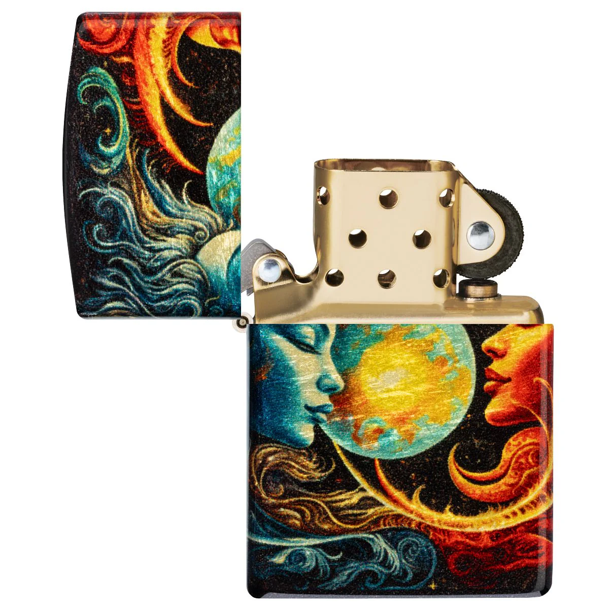 Zippo Lighter: Sun and Moon Design - 540 Fusion 46563 - Image 8