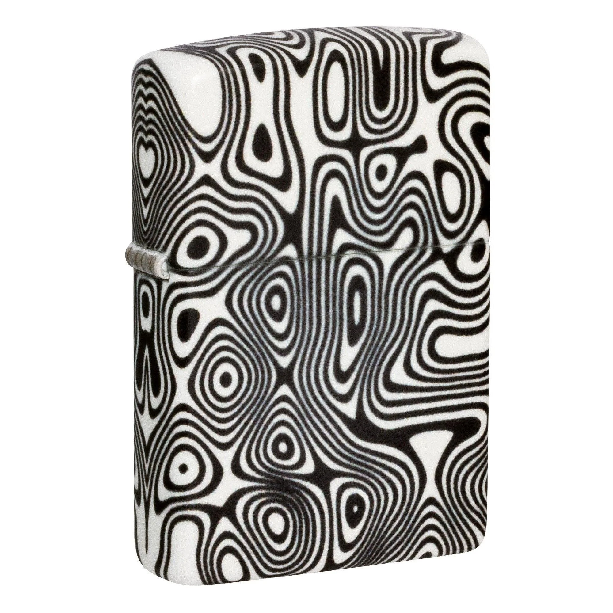 Zippo Lighter: Swirl Design, 540 Color - Glow-in-the-Dark Green 46012