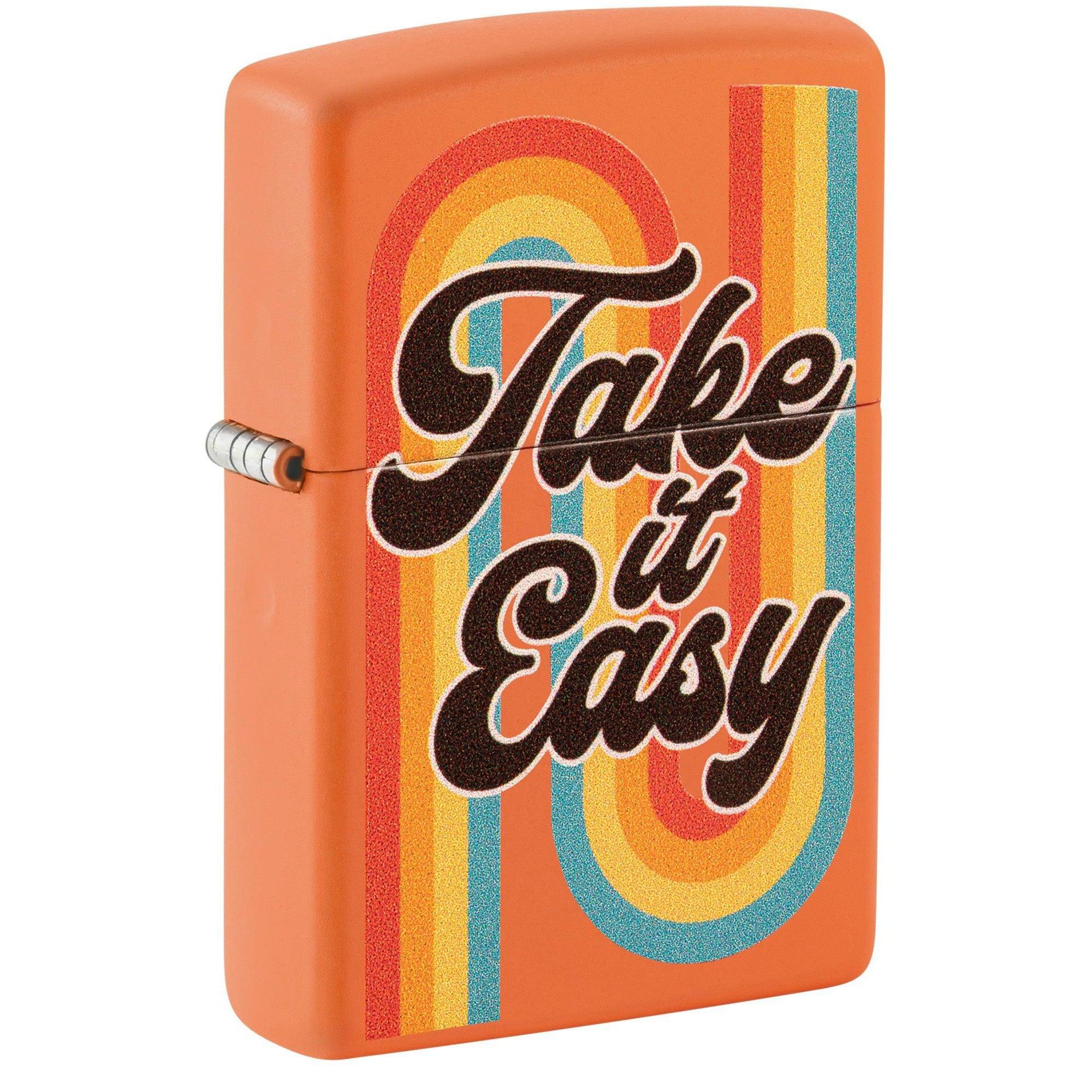 Zippo Lighter: Take it Easy - Orange Matte 48883
