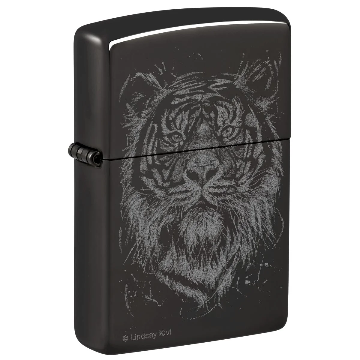 Zippo Lighter: The Big Cat by Lindsay Kivi - High Polish Black 48935