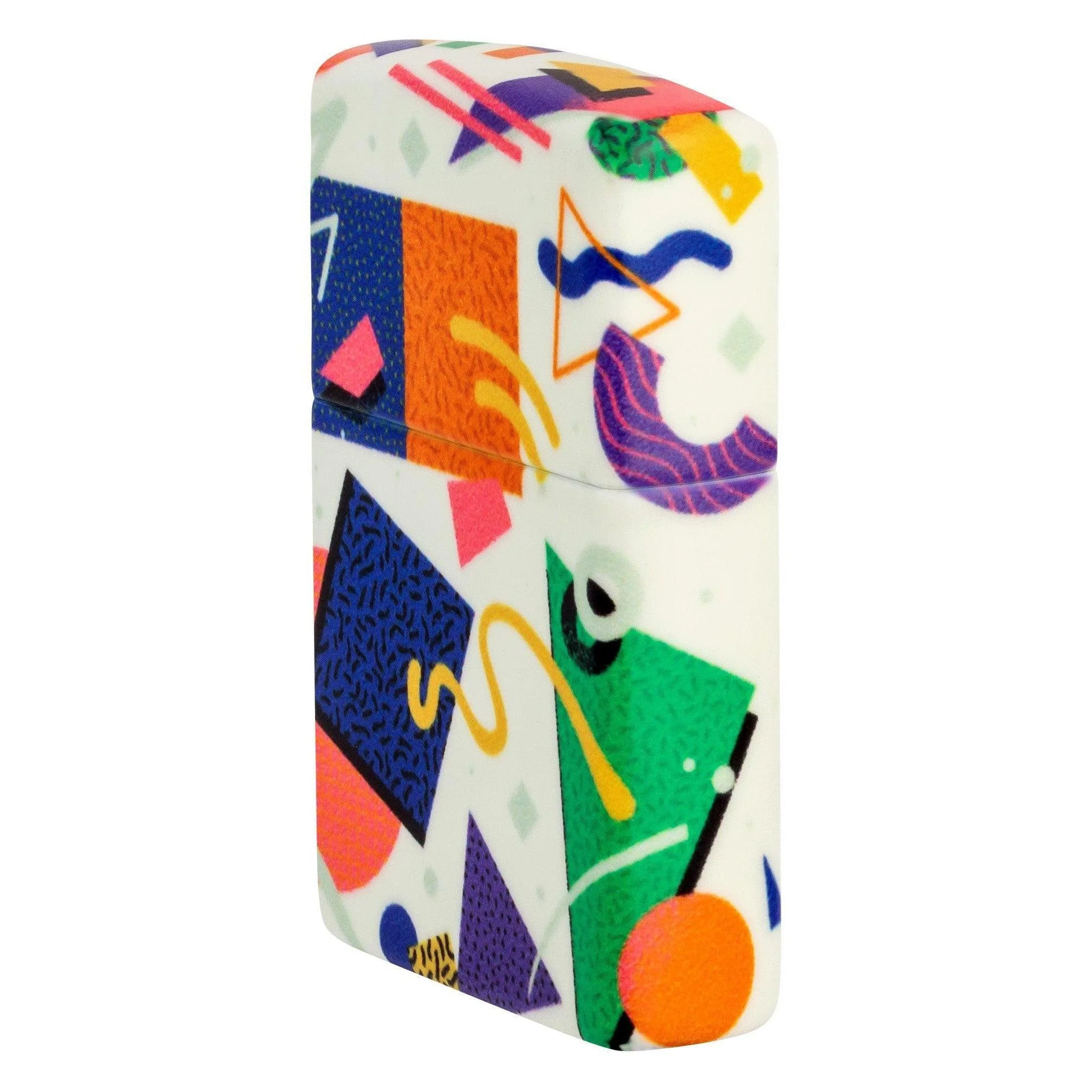 Zippo Lighter: Throwback Pattern Design, 540 Color - Glow-in-the-Dark Green 46286 - Image 3