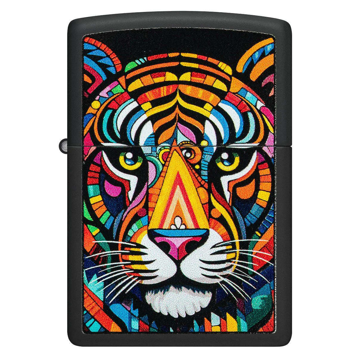 Zippo Lighter: Tiger Stripes - Black Matte 46235 - Image 2