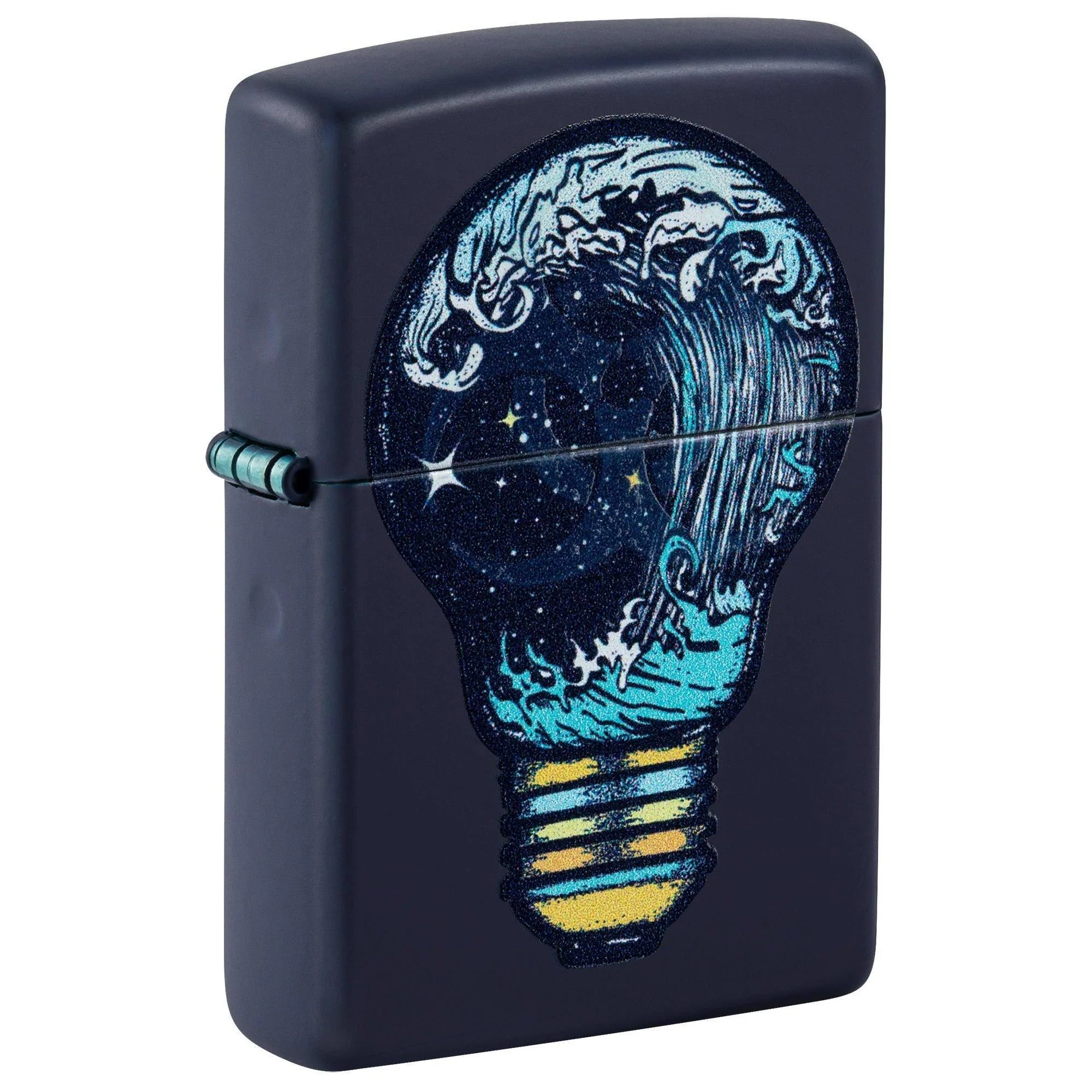 Zippo Lighter: Toxic Waves, Blacklight - Navy Matte 46143
