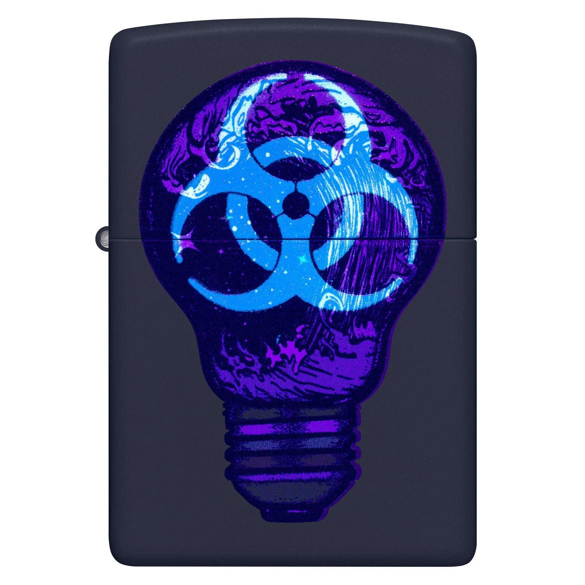 Zippo Lighter: Toxic Waves, Blacklight - Navy Matte 46143 - Image 2