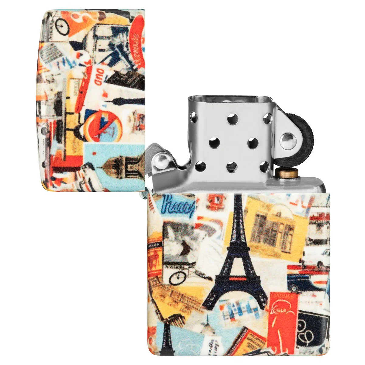 Zippo Lighter: Travel Stickers - 540 Color 46351 - Image 7