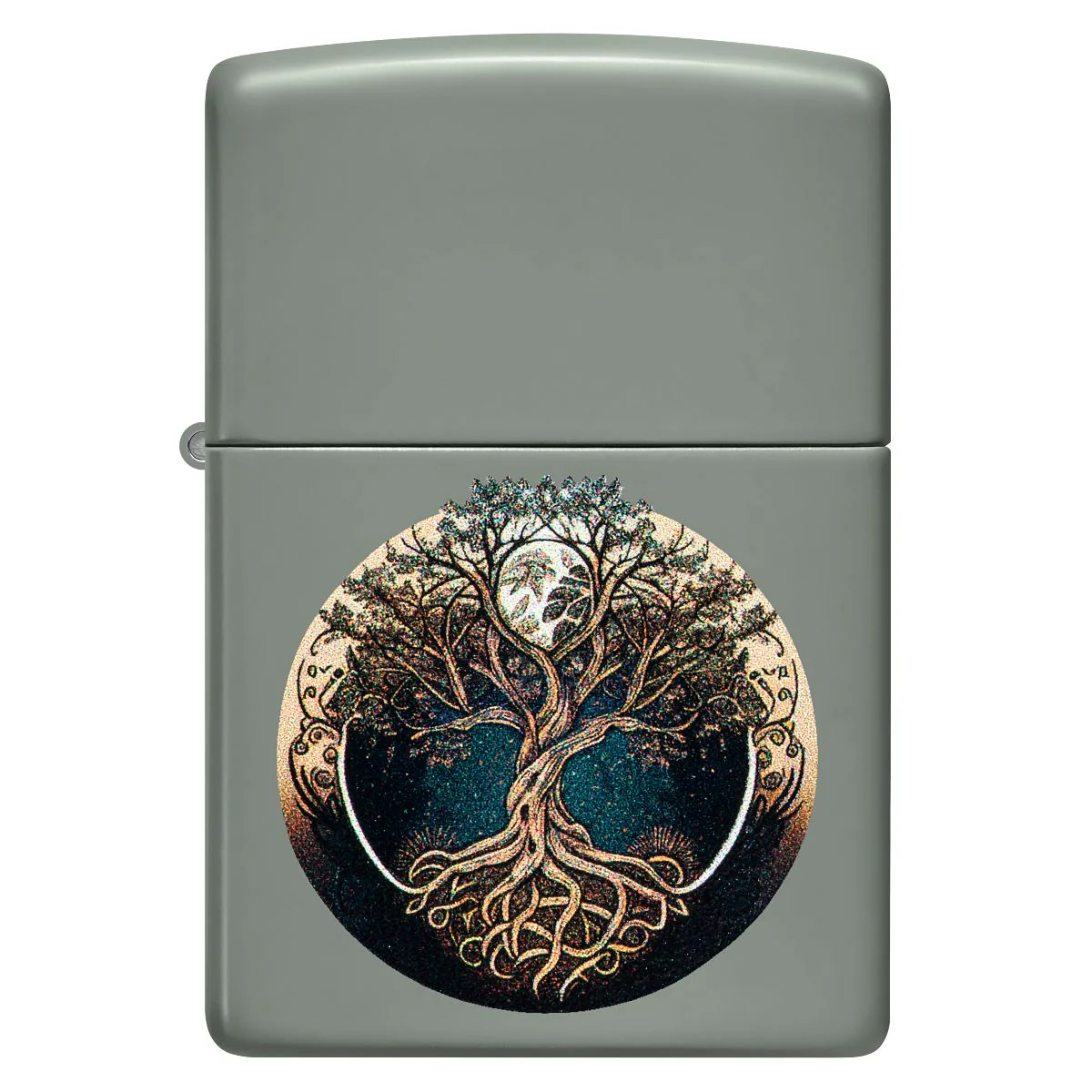 Zippo Lighter: Tree of Life - Sage 46373 - Image 2