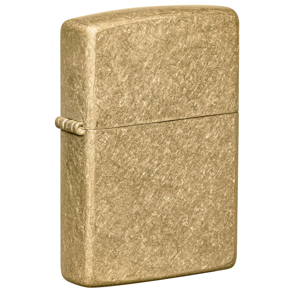 Zippo Lighter: Tumbled Brass 49477