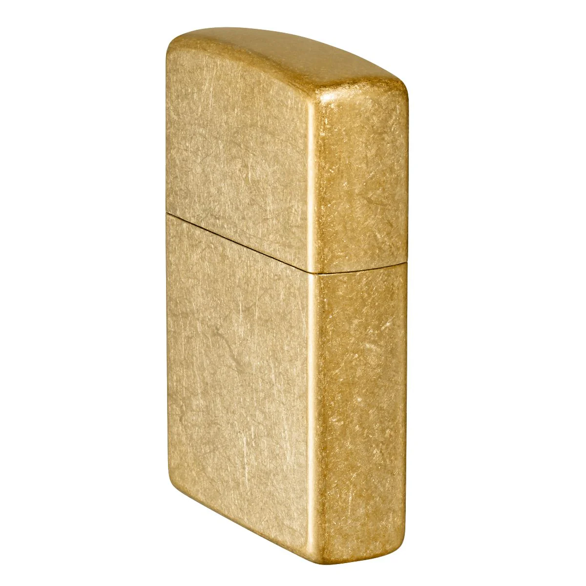 Zippo Lighter: Tumbled Brass 49477 - Image 3