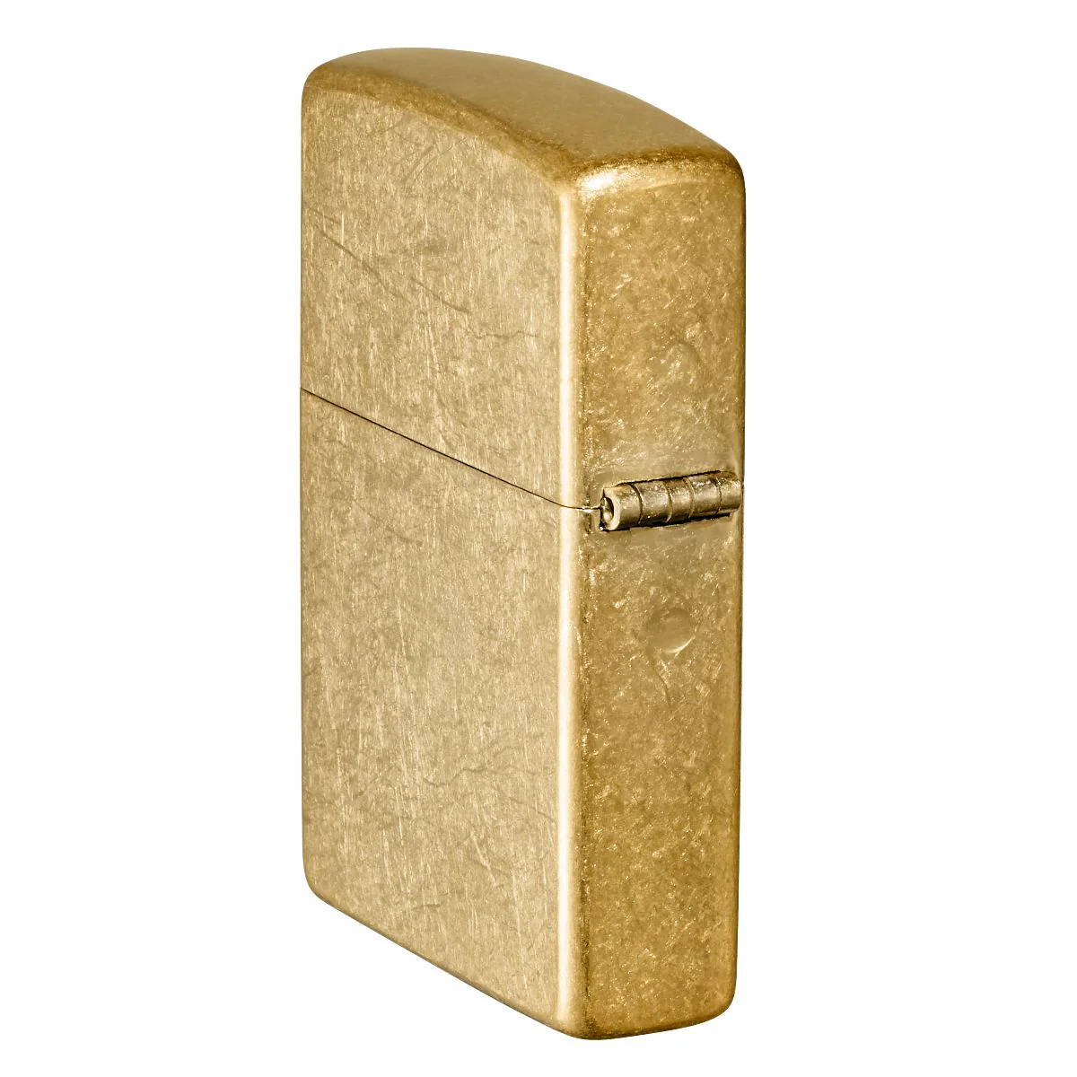 Zippo Lighter: Tumbled Brass 49477 - Image 4