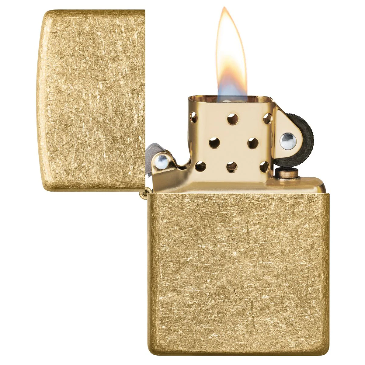 Zippo Lighter: Tumbled Brass 49477 - Image 7