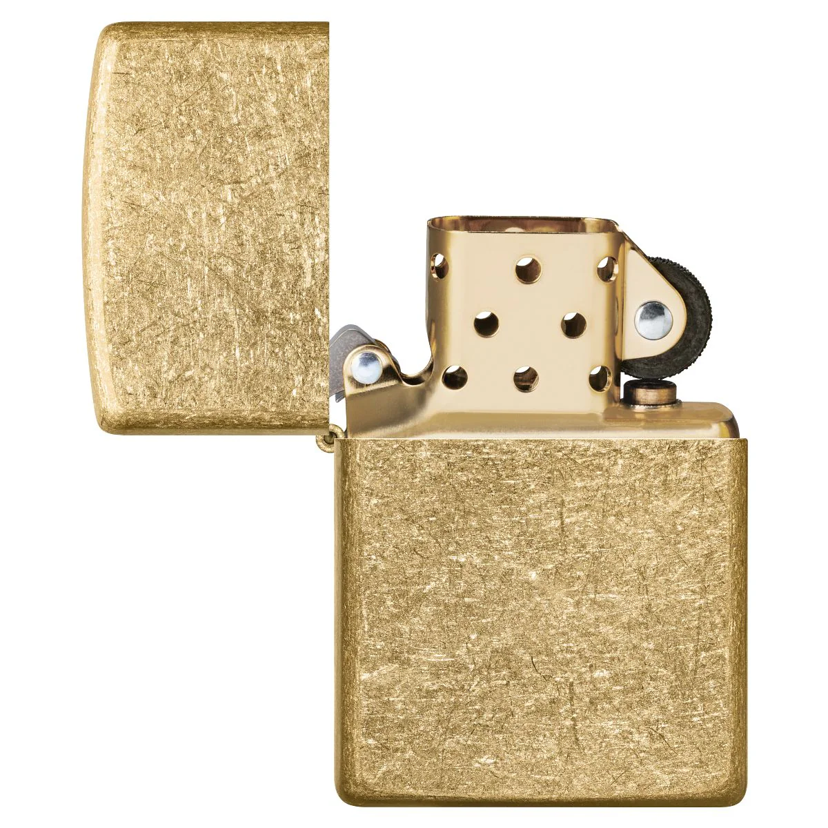 Zippo Lighter: Tumbled Brass 49477 - Image 8