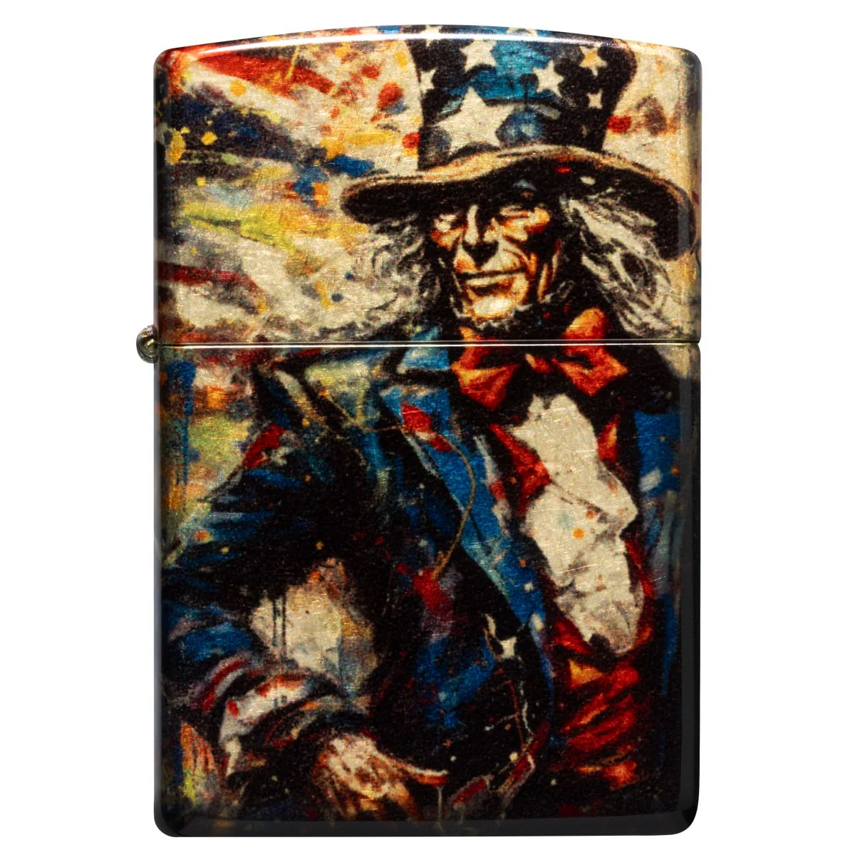 Zippo Lighter: Uncle Sam and American Flag - 540 Fusion 47145 - Image 6
