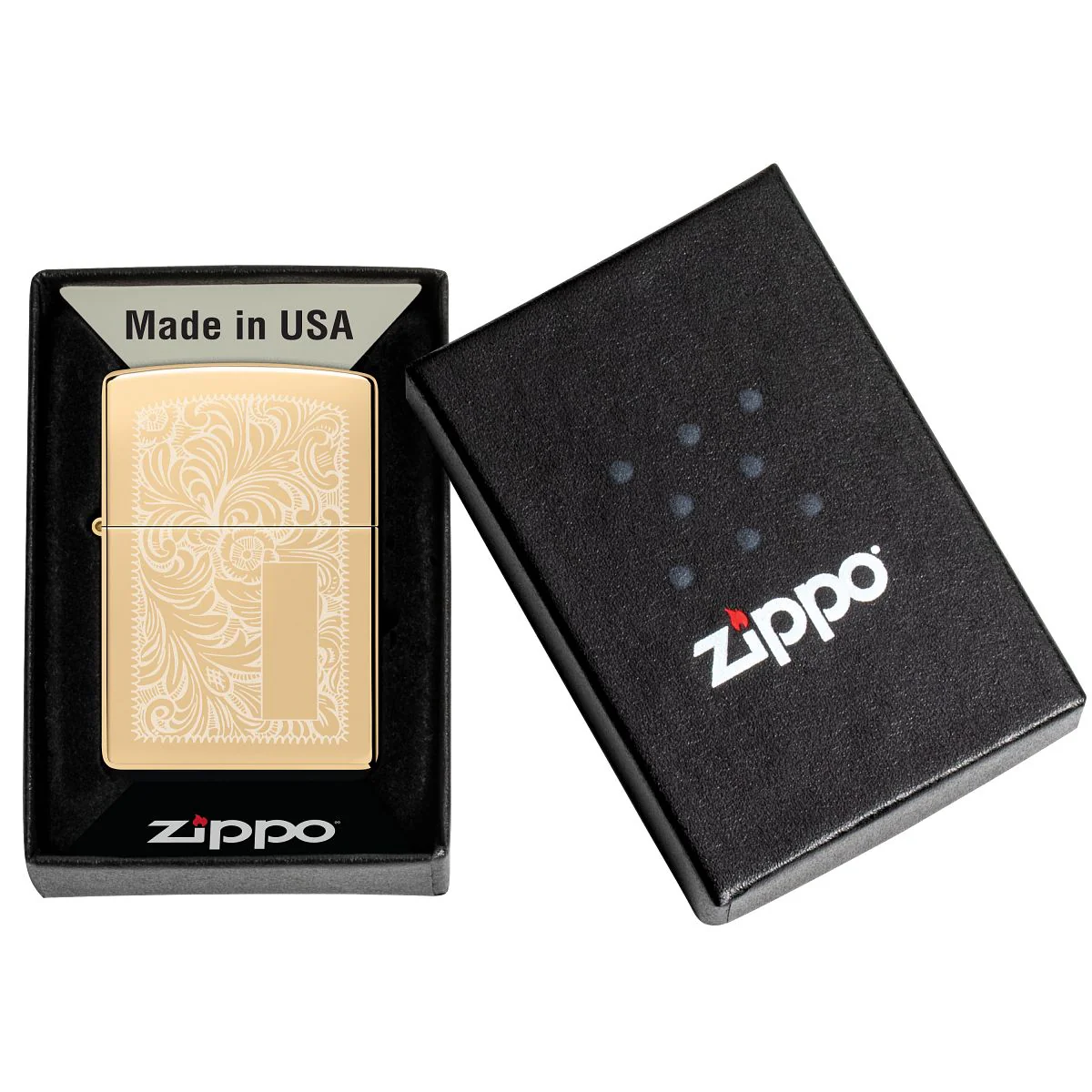 Zippo Lighter: Venetian - HP Brass 352B - Image 8