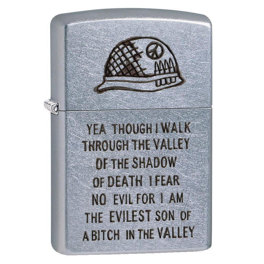 Zippo Lighter: Vietnam Trench Art, Evilest - Street Chrome 80783