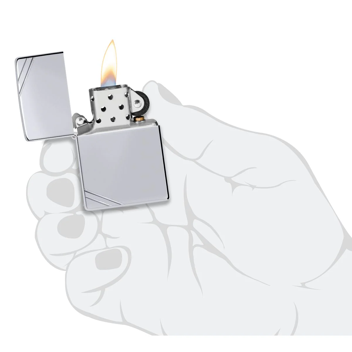 Zippo Lighter: Vintage - HP Chrome 260 - Image 5