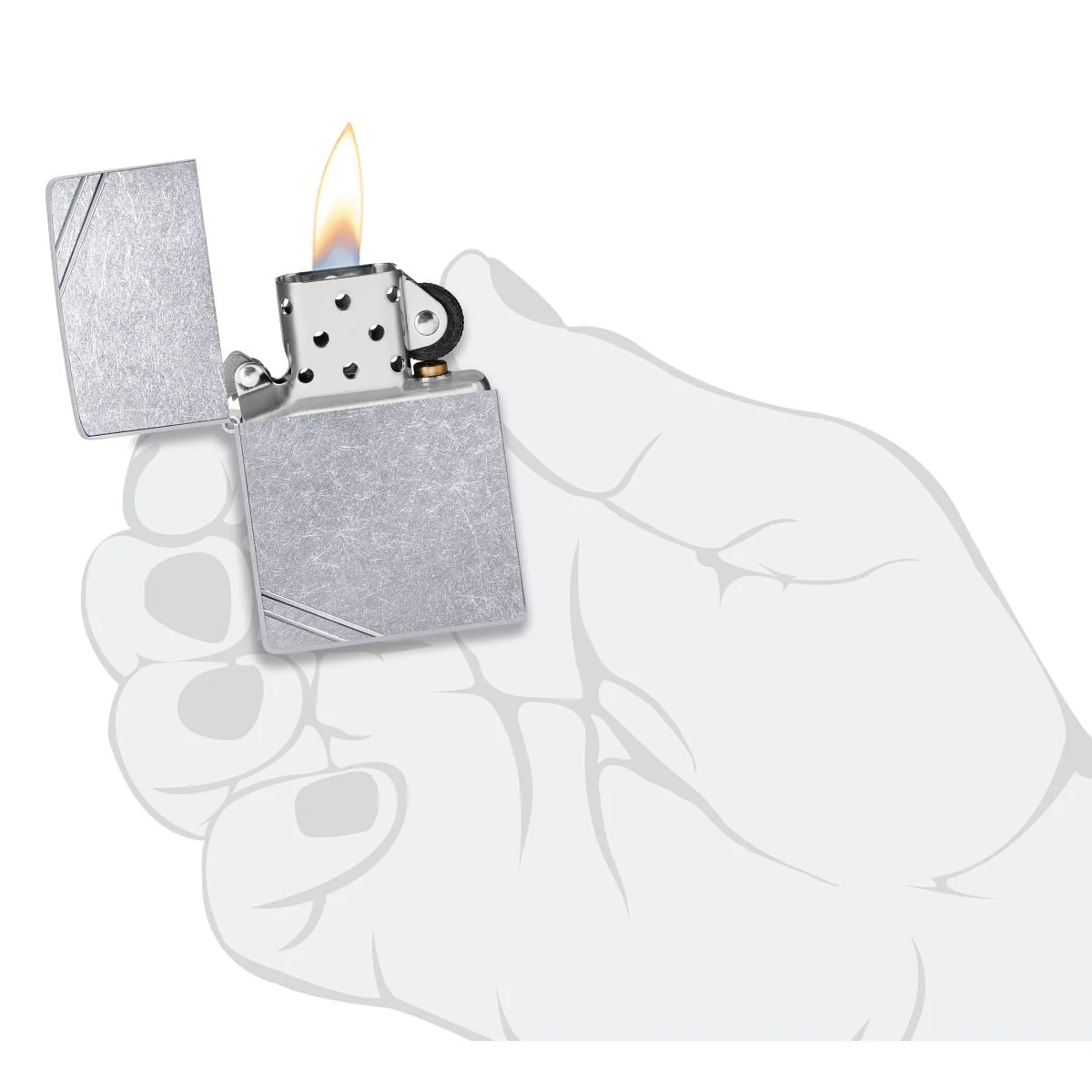 Zippo Lighter: Vintage - Street Chrome 267 - Image 6