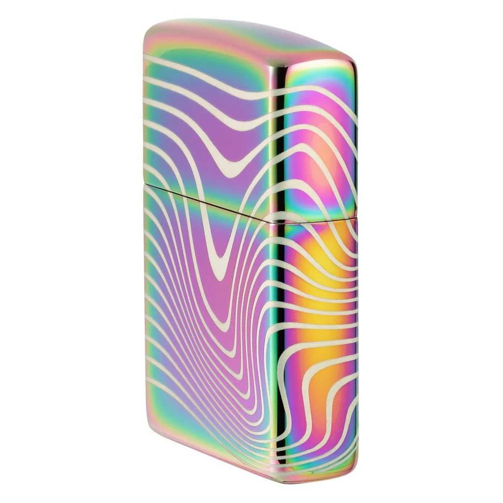 Zippo Lighter: Wavy Pattern, 360 Laser - Multi Color 48775 - Image 3