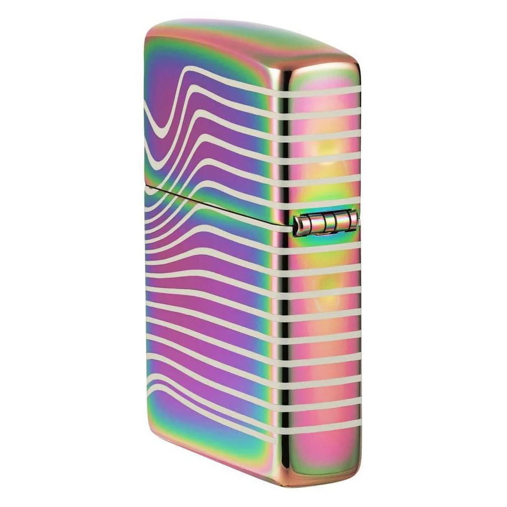 Zippo Lighter: Wavy Pattern, 360 Laser - Multi Color 48775 - Image 4