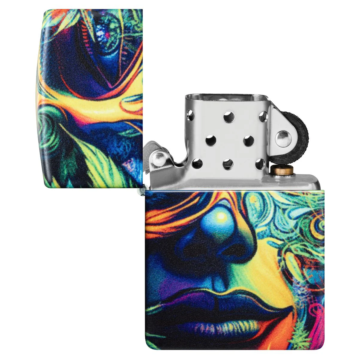 Zippo Lighter: Weed Leaf Camo Design - 540 Color 46594 - Image 8