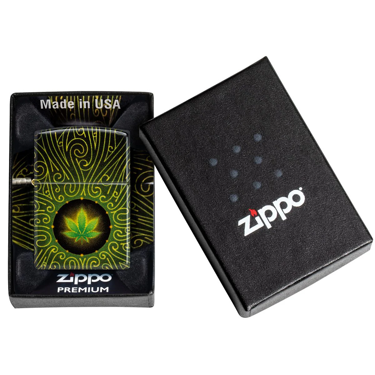 Zippo Lighter: Weed Leaf Maze - 540 Fusion 46276 - Image 10