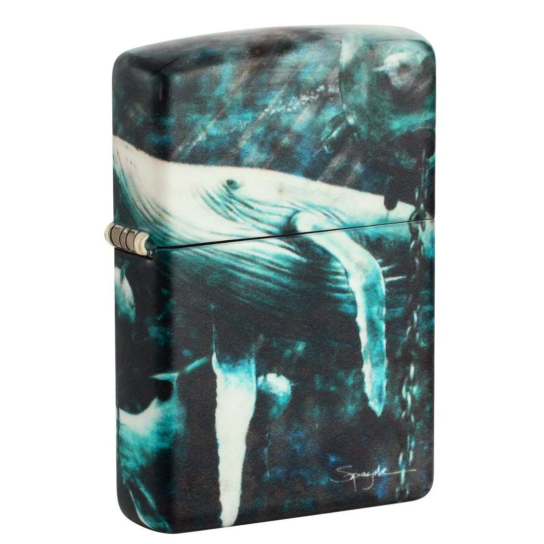 Zippo Lighter: Whales With Underwater Mines by Spazuk - 540 Color 48627