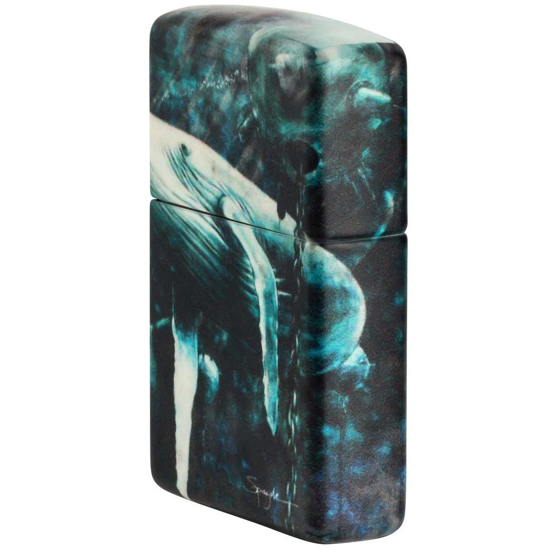 Zippo Lighter: Whales With Underwater Mines by Spazuk - 540 Color 48627 - Image 3