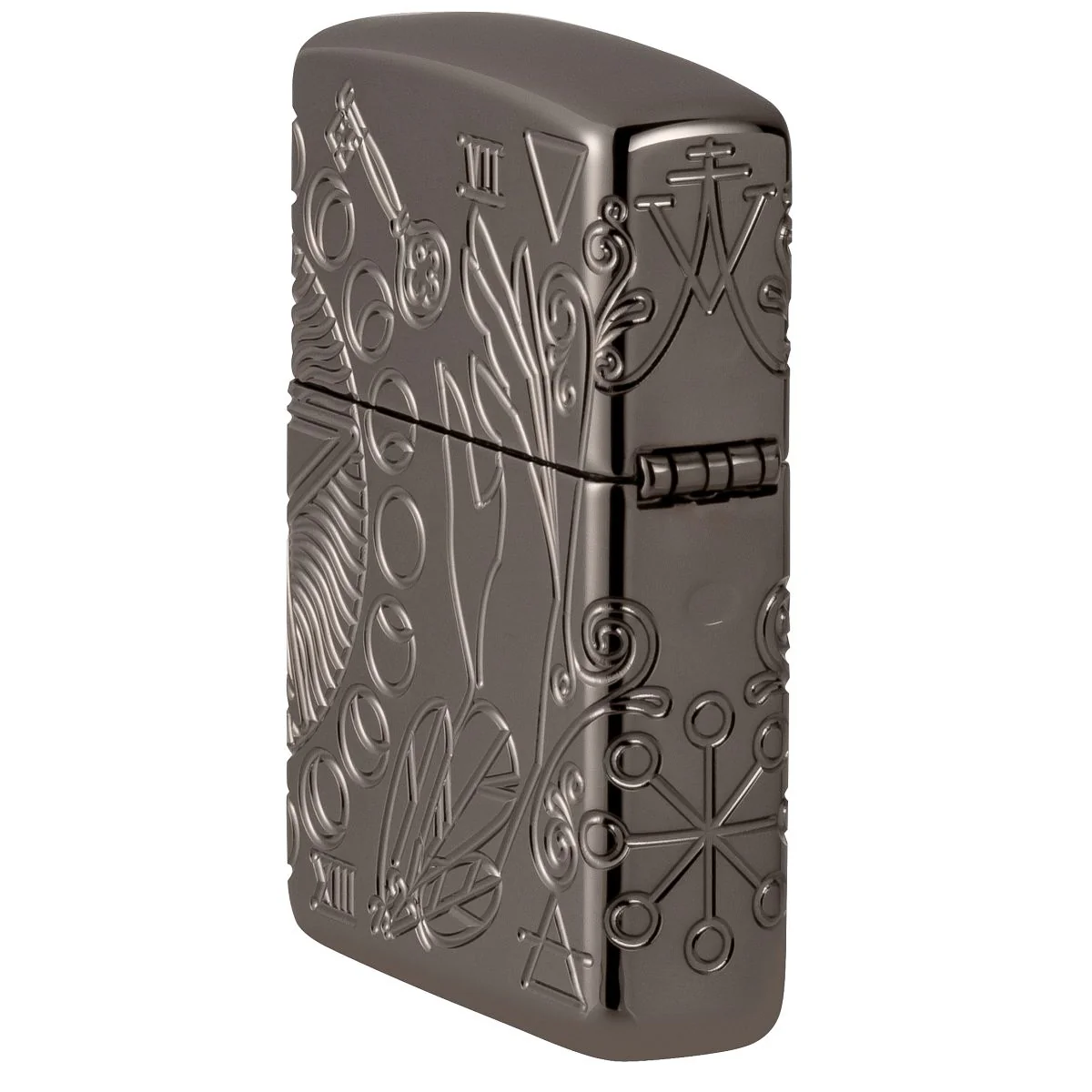 Zippo Lighter: Wicca Design, MultiCut Armor - Black Ice 49689 - Image 4