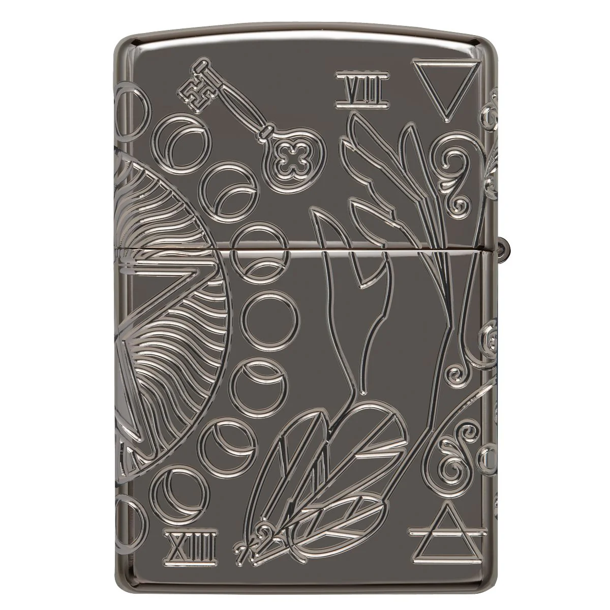 Zippo Lighter: Wicca Design, MultiCut Armor - Black Ice 49689 - Image 5