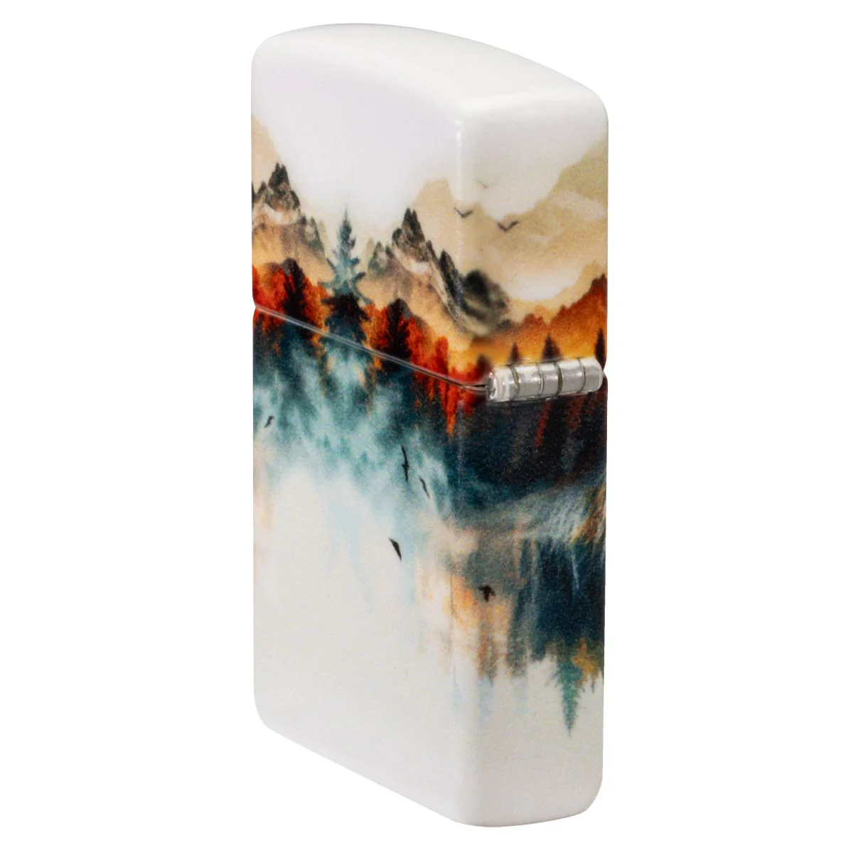Zippo Lighter: Wolf and Mountains - 540 Color 46866 - Image 4