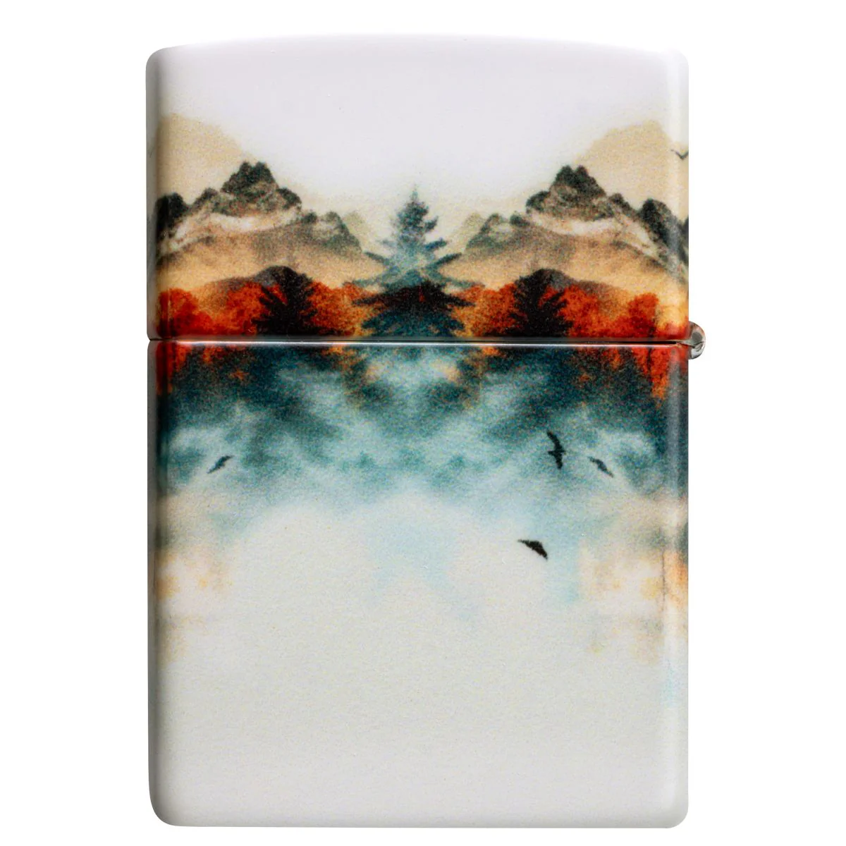 Zippo Lighter: Wolf and Mountains - 540 Color 46866 - Image 5