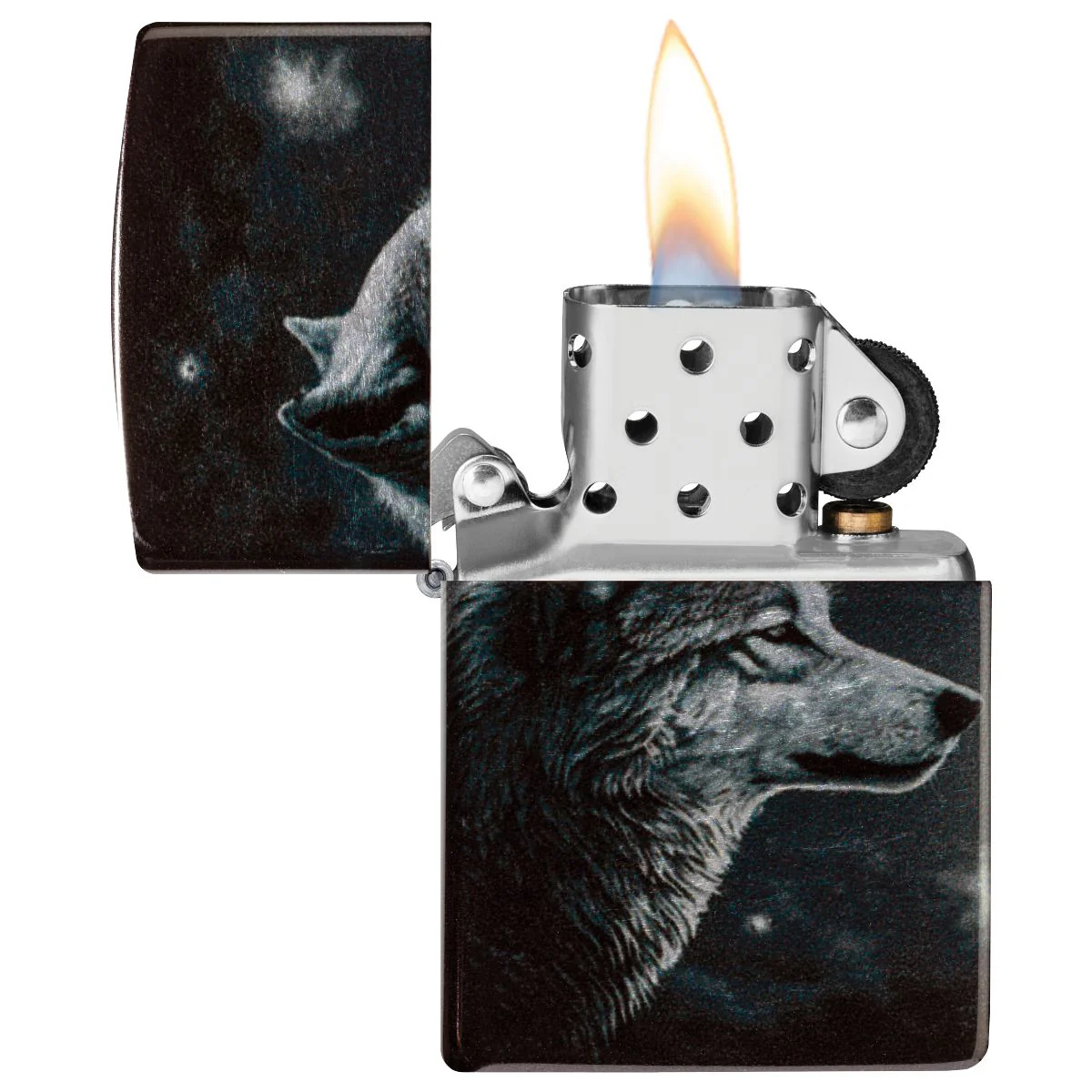 Zippo Lighter: Wolves with Full Moon - 540 Fusion 46609 - Image 7