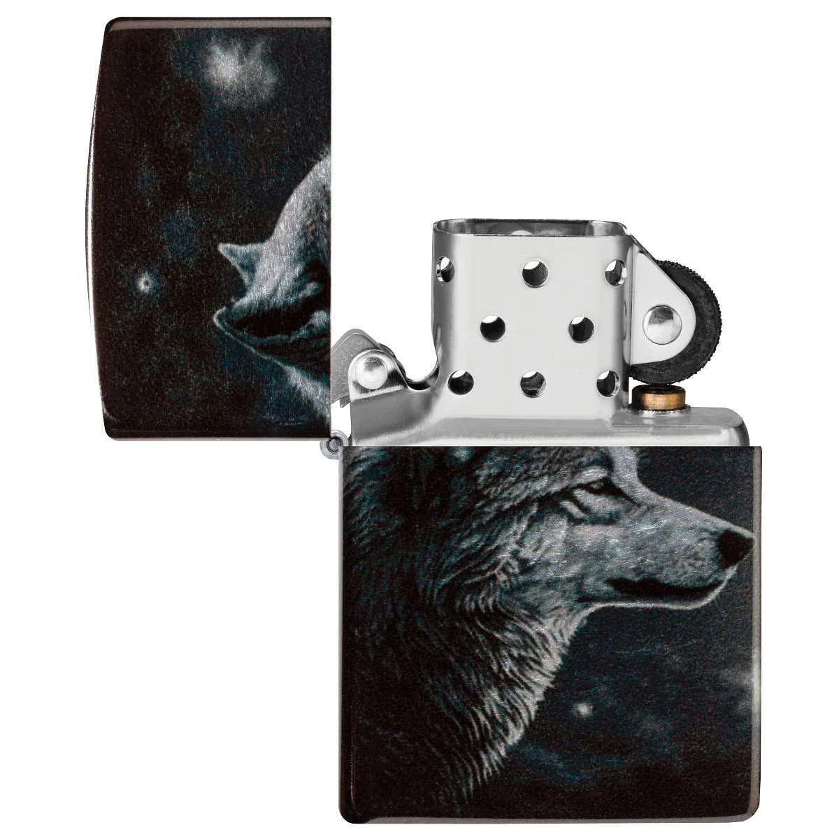 Zippo Lighter: Wolves with Full Moon - 540 Fusion 46609 - Image 8