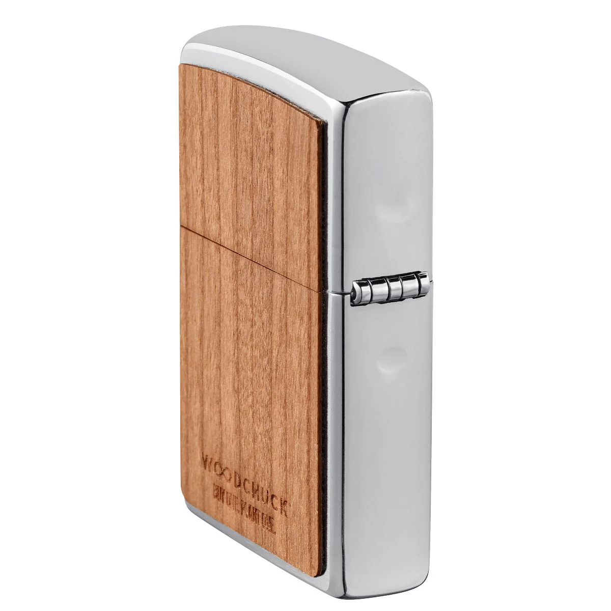 Zippo Lighter: Woodchuck Cherry - Brushed Chrome 49462 - Image 4