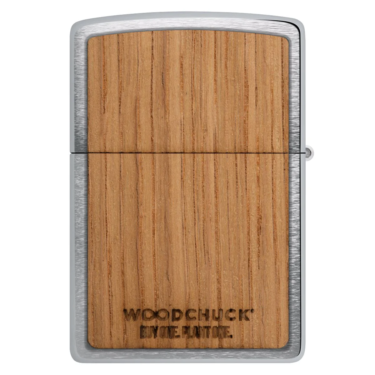Zippo Lighter: Woodchuck Jack Daniel's - Brushed Chrome 48392 - Image 3
