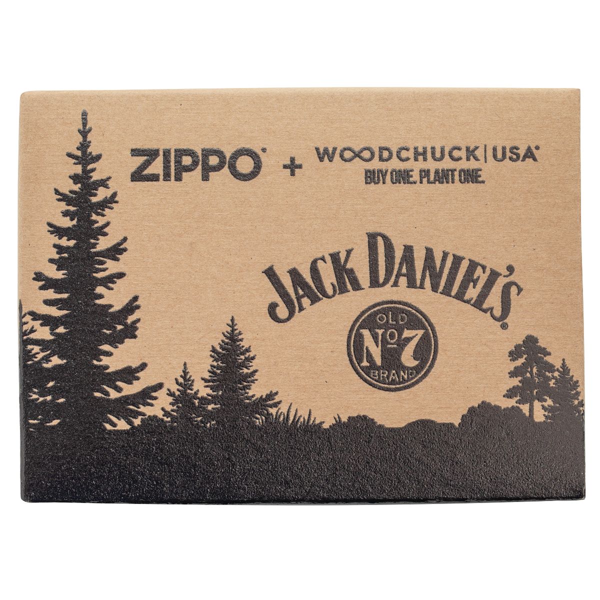 Zippo Lighter: Woodchuck Jack Daniel's - Brushed Chrome 48392 - Image 4