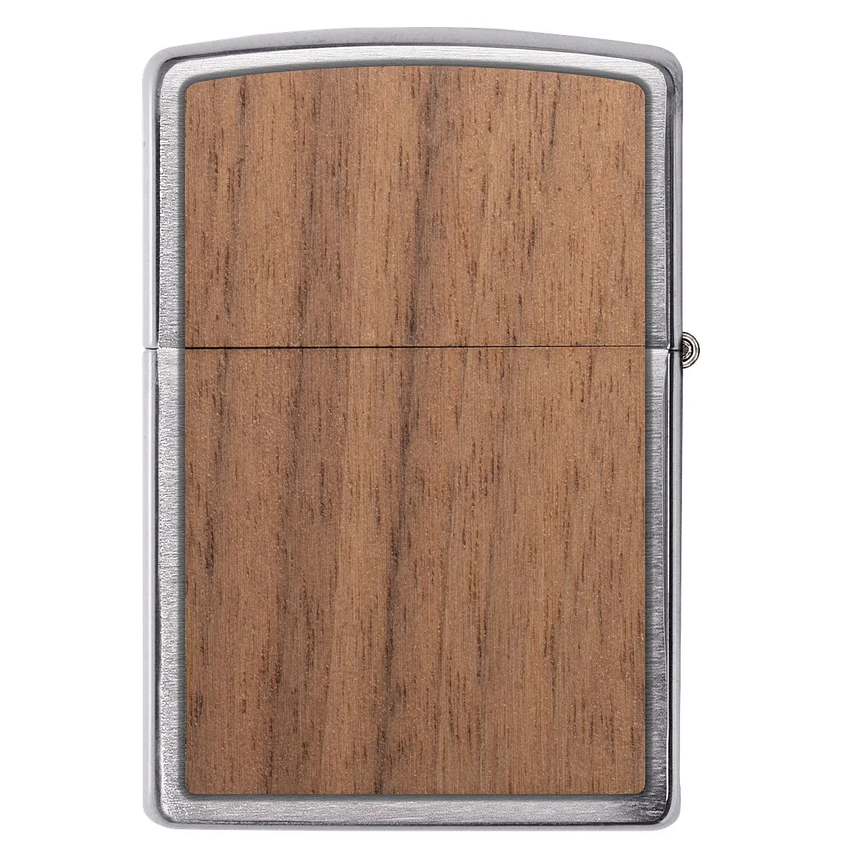 Zippo Lighter: Woodchuck Walnut - Brushed Chrome 49039 - Image 3