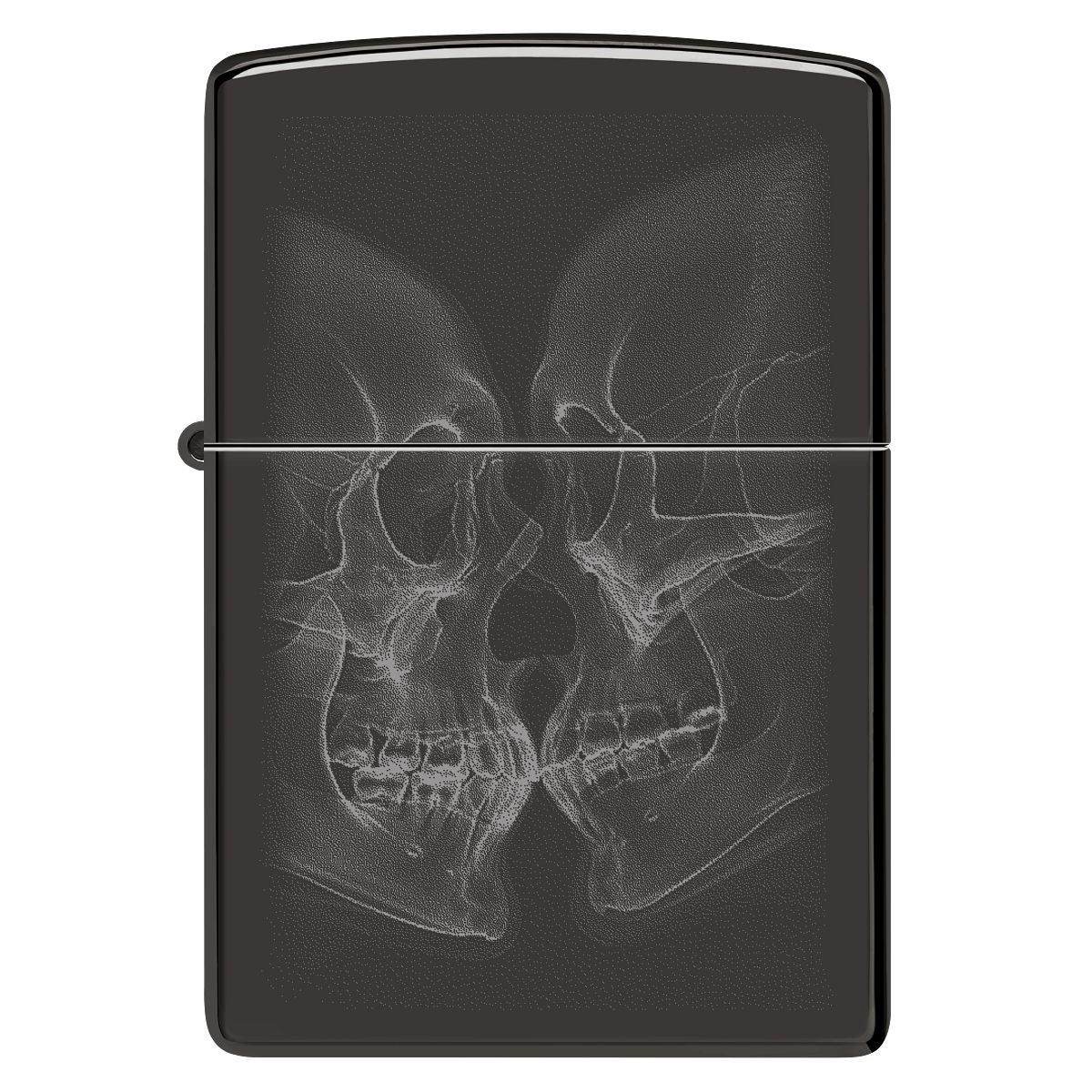 Zippo Lighter: X-Ray Kiss - High Polish Black 46644 - Image 2