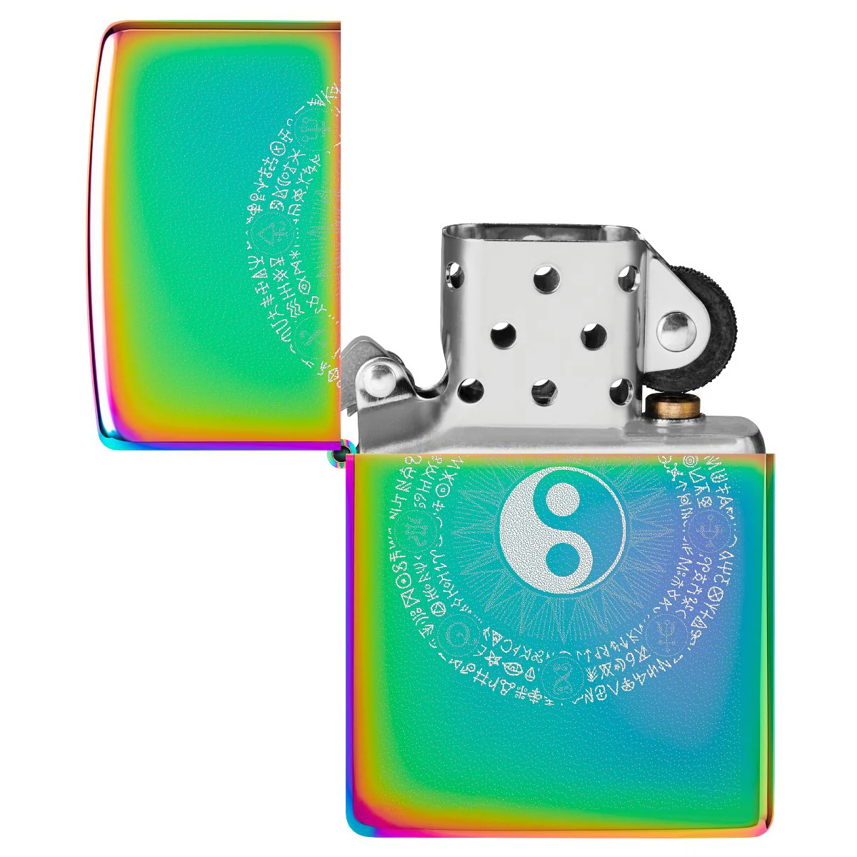 Zippo Lighter: Yin and Yang Design, Engraved - Multi-Color 46482 - Image 4