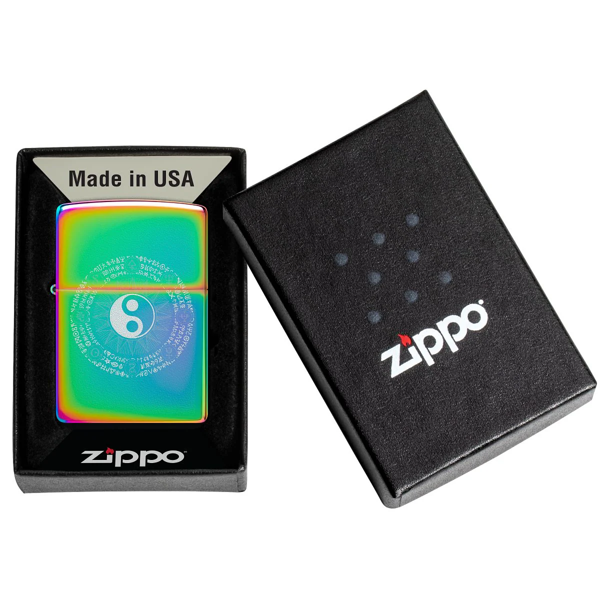 Zippo Lighter: Yin and Yang Design, Engraved - Multi-Color 46482 - Image 6