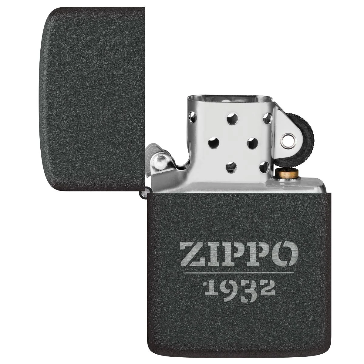 Zippo Lighter: Zippo 1932, Engraved - Black Crackle 46567 - Image 4