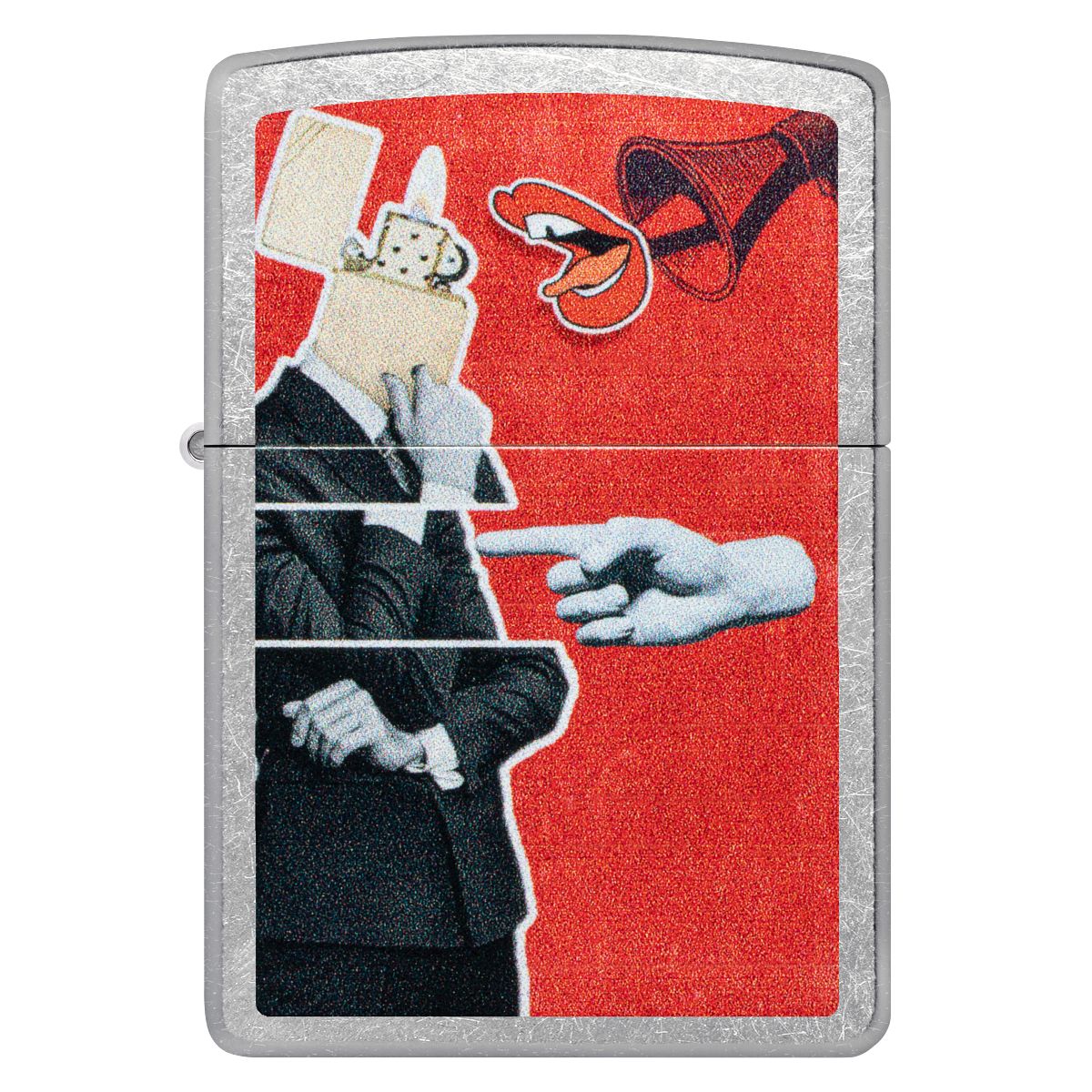 Zippo Lighter: Zippo Collage Design - Street Chrome 46581 - Image 2