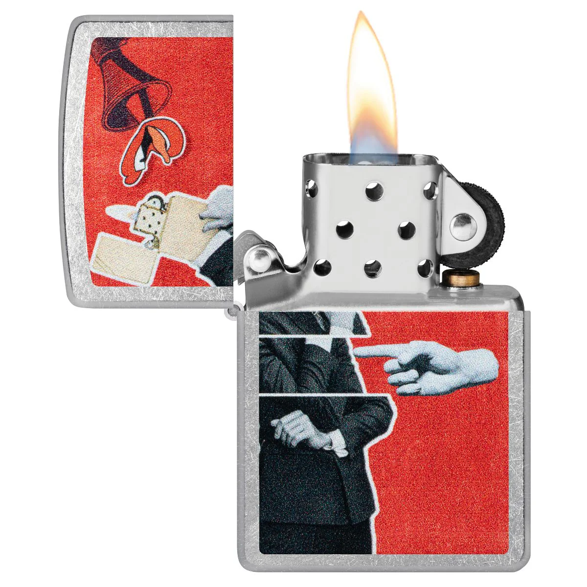 Zippo Lighter: Zippo Collage Design - Street Chrome 46581 - Image 3